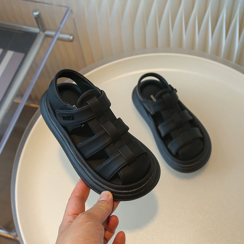 Children's bag, summer sandals, shoes for boys, non-slip universal beach footwear, soft sole, Korean style