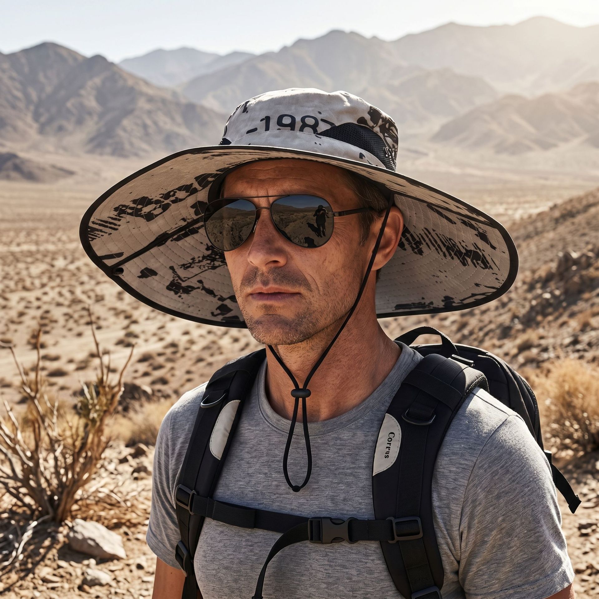 15cm Large Brim Hat Men's Outdoor Sun Protection Hat Summer Sun Hat Fishing Hat Mountaineering Fisherman Hat