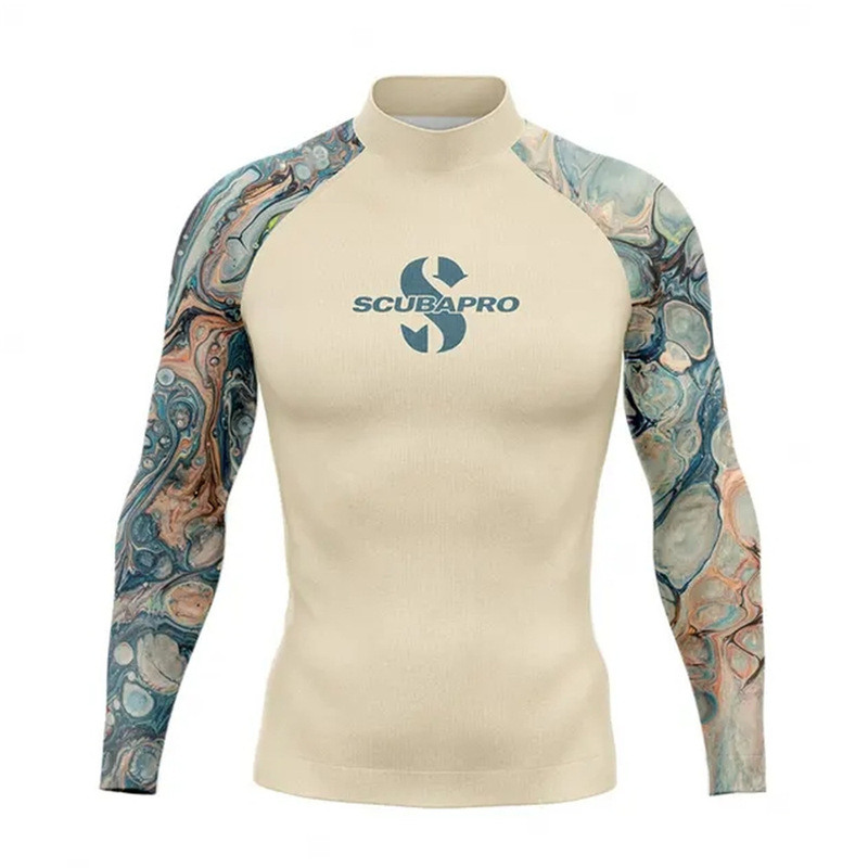 2024 New Scubapro Men's Long-Sleeved Outdoor Sports Anti-Uv Swimsuit Surfing Suit Wetsuit Top 2024 New Scubapro Men's Long-Sleeved Outdoor Sports Anti-Uv Swimsuit Surfing Suit Wetsuit Top