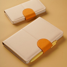 巧克力笔记本本子a5商务办公皮高颜值磁扣记事本a6厚工作笔记本