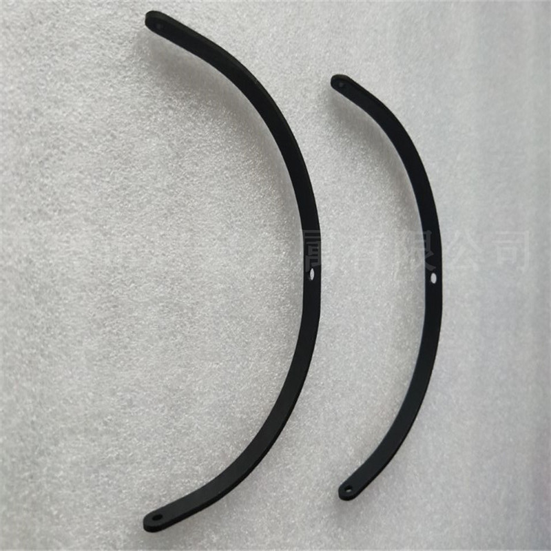 头戴式耳机钢条支架 折弯支架钢带 折叠不锈钢片电子五金材料冲压