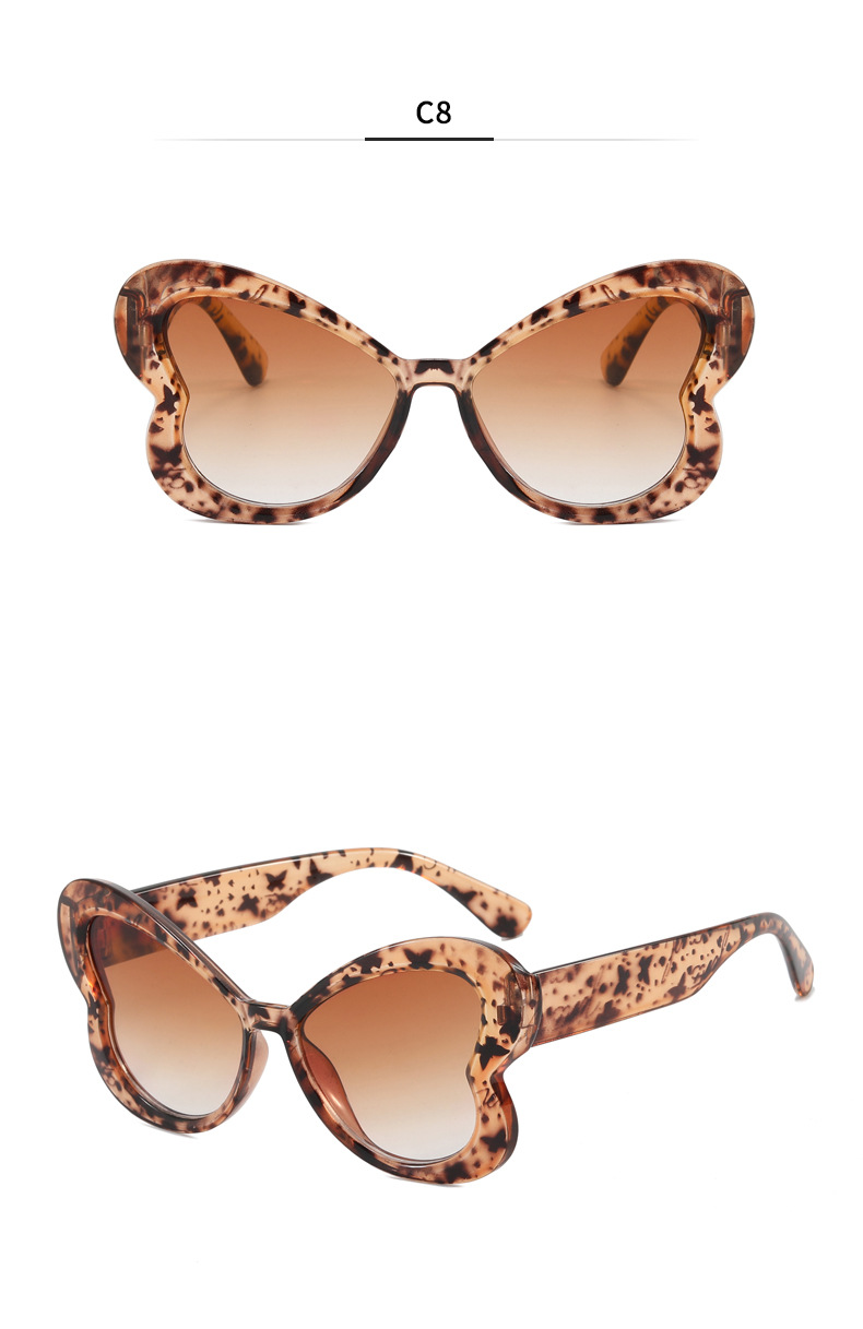 40g Weight Full Frame Glasses Structure Sunglasses Classification Ac, UV400 Protection Lens Material Butterfly Frame Glasses Style Daily, Street Occasion Butterfly Pattern Women's Gender Sweet, Streetwear Style Blue Color Sweet Streetwear Butterfly Ac UV400 Protection Butterfly Frame Full Frame Women's Sunglasses 12