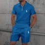 夏季男士短袖跨境两件套
