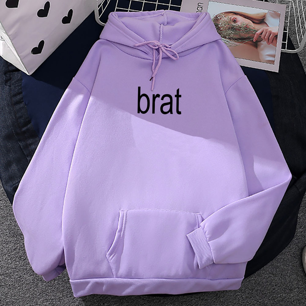 2024 Album Brat Graphic Printing Sudaderas Charli XCX Singer