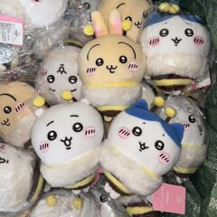 MINISO名创优品chiikawa樱花季蜜蜂毛绒夹子可爱毛绒公仔礼物玩偶