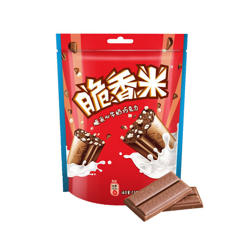 クリスピーライスミルクチョコレート 120g 袋入り オフィスカジュアルスナック キャンディー 子供向けおやつ|undefined