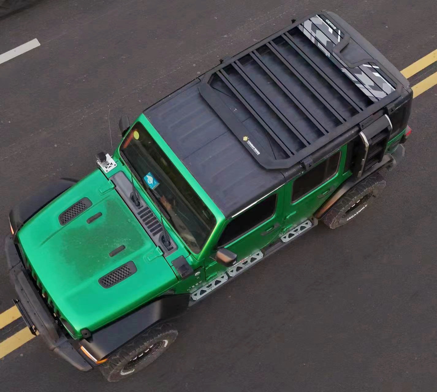 Wrangler Roof Luggage Rack Ladder Side Ledger Off-road Refit Roof Expansion Platform Outdoor Storage Rack Travel Rack
