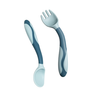 Children's silicone Pilsan Play Car, spoon, tableware for training for supplementary food, set 5