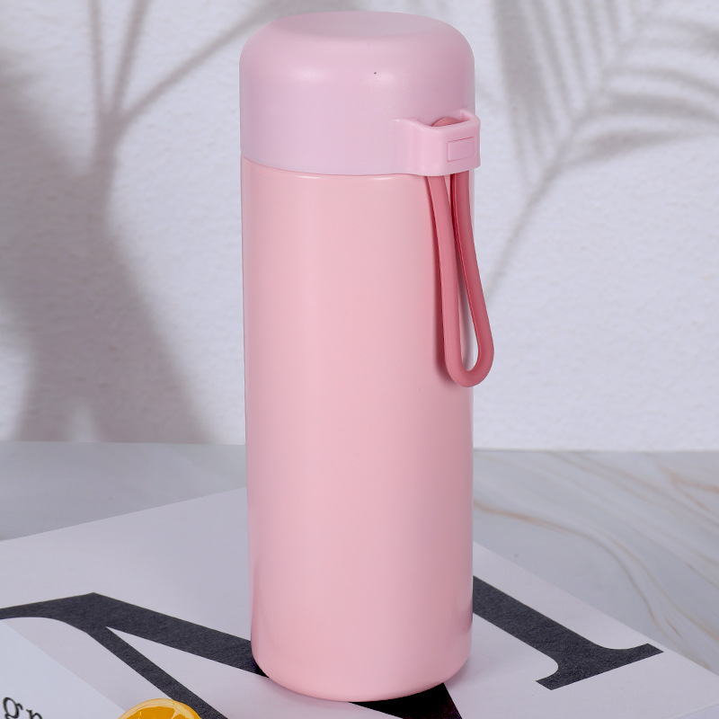 Mini Rope PEA Cup 304 taza de vacío de doble capa de acero inoxidable taza de agua grabada de regalo de negocios de alta apariencia