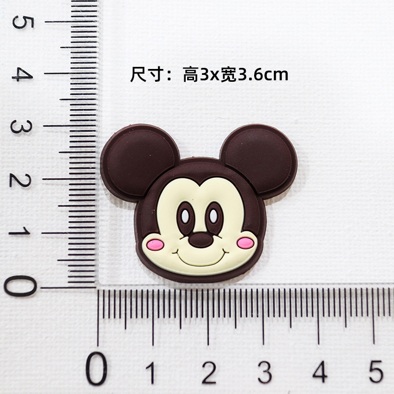 大小ミッキーミニーミッキーマウス DIY 漫画装飾アクセサリー携帯電話ケースパッチ下駄スリッパバックルステッカー|undefined