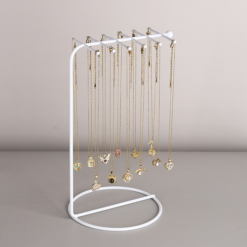 Double-Sided Necklace Display Rack, Household Jewelry Storage Rack, Hanging Sachet Keychain Pendant Rack, Stall Jewelry Display Rack