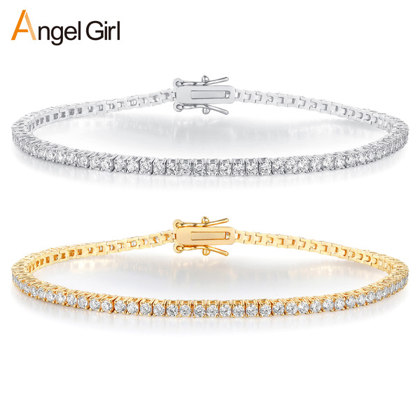 Tennis fashionable design bracelet with zircon