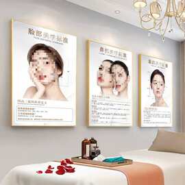 医美形海报美容院壁墙装饰画皮肤管理挂画图片美容医院宣传画其他