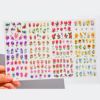 Lavender sticker for manicure contains rose, flowered, wholesale