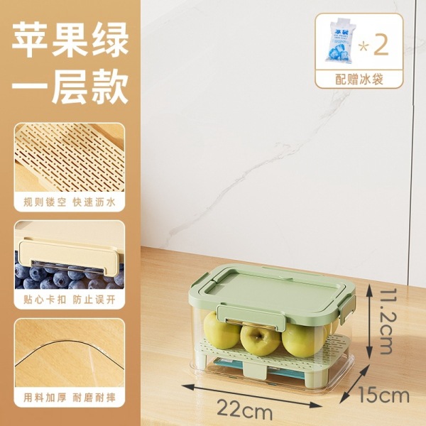 Caja de preservación portátil portátil al aire libre picnic cesta de mano caja de bento camping primavera caja de preservación de frutas portátil