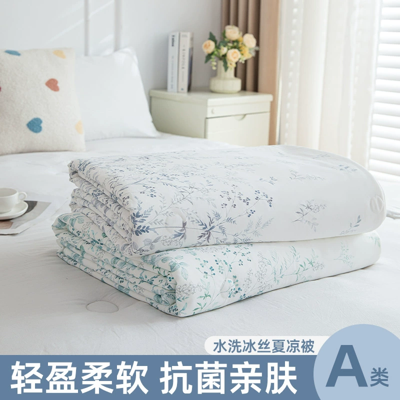 Категория А, летнее одеяло из ледяного шелка с кондиционером для матери и ребенка, прохладное одеяло, можно стирать в машине, антибактериальный сердцевина одеяла, летнее одеяло для сна без одежды.