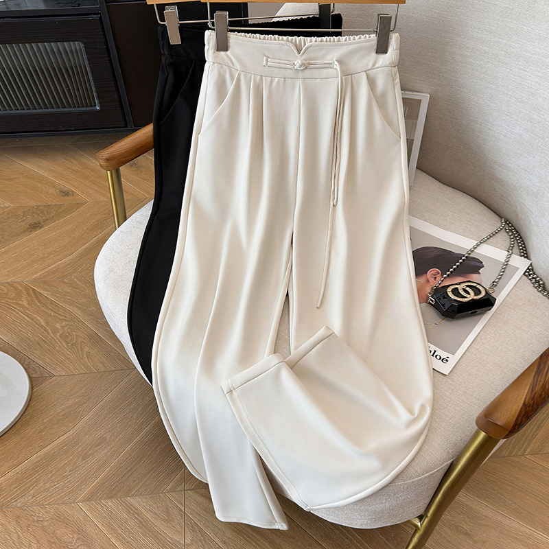 Plus size 200/ 150kg women's spring-summer slimming loose high-waisted straight pants, wide-leg pants, loose suit pants Plus size 200/ 150kg women's spring-summer slimming loose high-waisted straight pants, wide-leg pants, loose suit pants