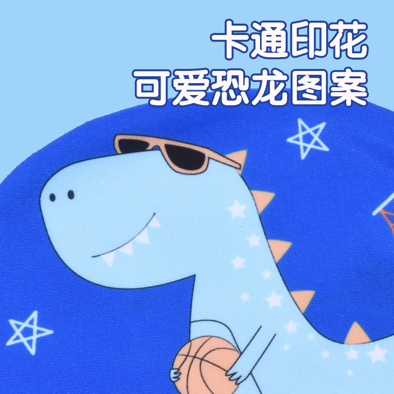 Sombreros de baño para niños de moda impresión de dibujos animados dinosaurios cómodos gorras de tela lindas gorras para niños y niñas gorras de tela de oído para bebés