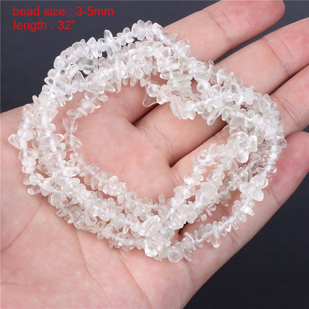 Natural White Crystal Glass Gravel Square Interface Cut Surface Diy Ornament Bead Accessories Jewelry Making Amazon display picture 5