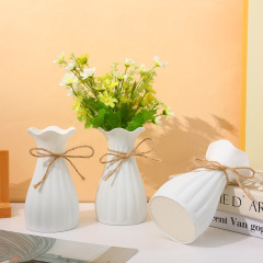 プラスチック花瓶ドライフラワーフラワーアレンジメント手作り diy 北欧プラスチック花瓶インスタイル高価値リビングルームの装飾装飾品