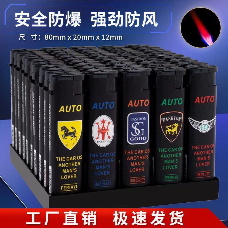 批发塑料电子明火火机一次性防风打火机透明普通超市家用厂家包邮|undefined