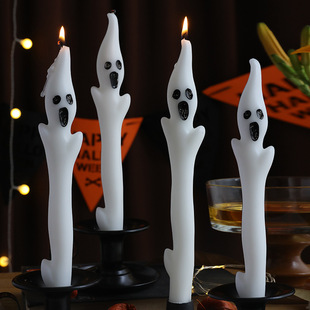 Halloween Popular Ghost Long Candle Atmosphere Arrangement Candle Party Decoration Atmosphere Aromatherapy Candle