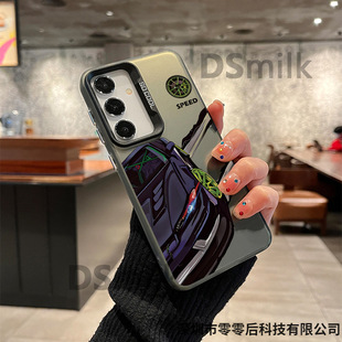 Anime Sports Car Suitable for Samsung A56 Color Silver Shell A54 A55/A36 A35 Mobile Phone Case A23 A26/A16