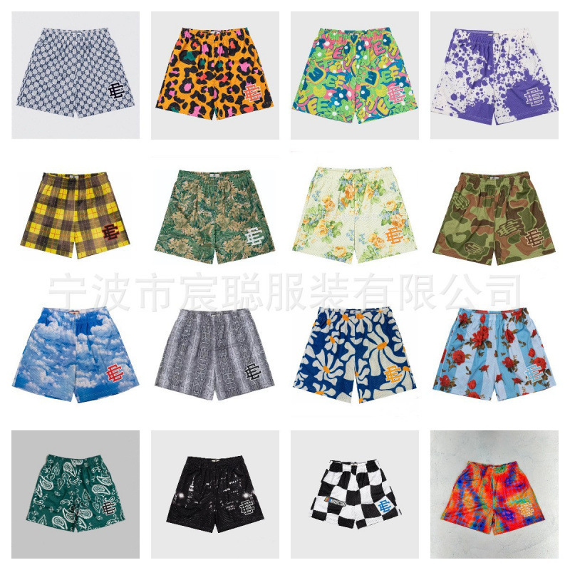 European and American Eric Emanuel Ee Shorts Men's and Women's Mesh Quick-Dry Knee-Length Sports Basketball Shorts