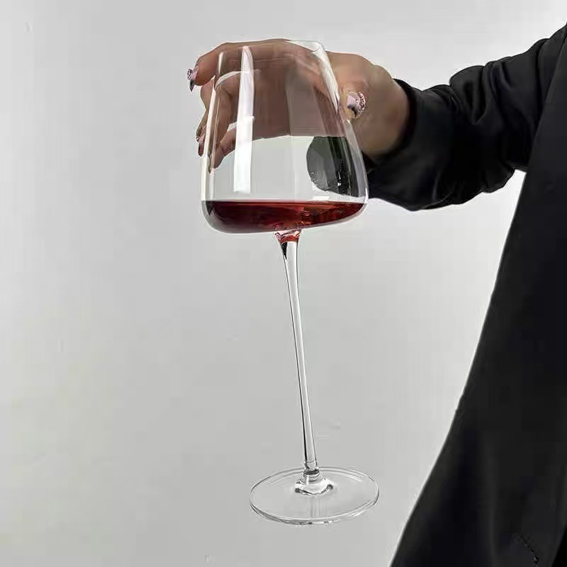 Copas de vino tinto caseras Copas de vino Copa de Burdeos Cristal Vaso rojo Pies altos Copas grandes de vino de Borgoña