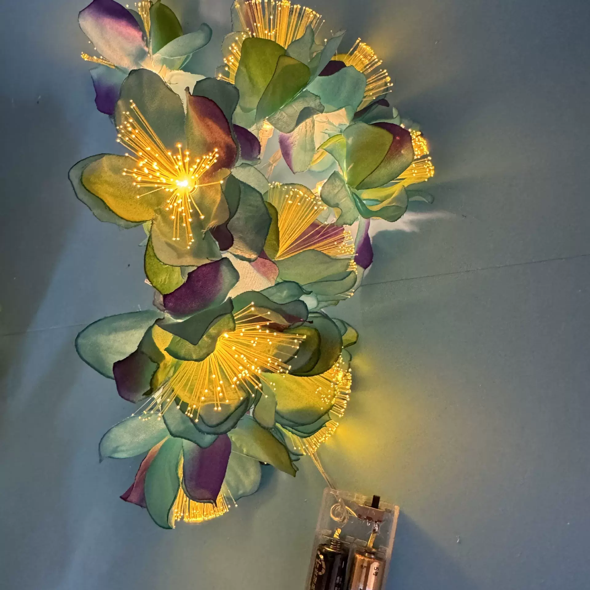 跨境LED仿真 夜来香 花朵灯串 圣诞婚礼节假日派对家居庭院装饰