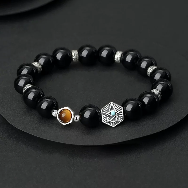 Beaded bracelet, retro trend bead bracelet for St. Valentine's Day, silver 925 sample, Birthday gift