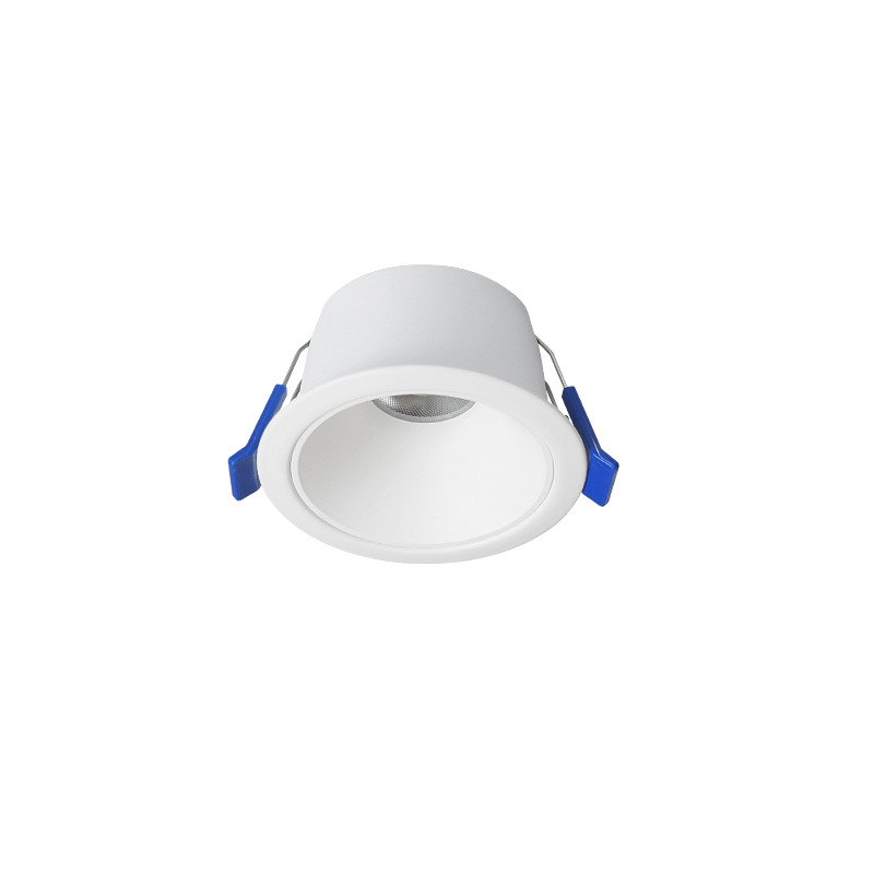 Downlight COB Downlight incrustado oscuro iluminación sin propietario sala de estar doméstica anti-deslumbramiento profundo lámpara de agujero de ojos lámpara Zhongshan