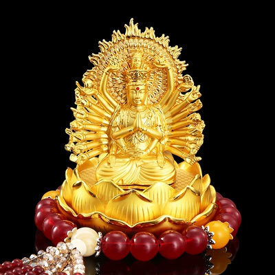 Thousand-Hand Guanyin perfume seat – Car ornaments - law-on-thousand-hand-guanyin-red-buddha-beads
