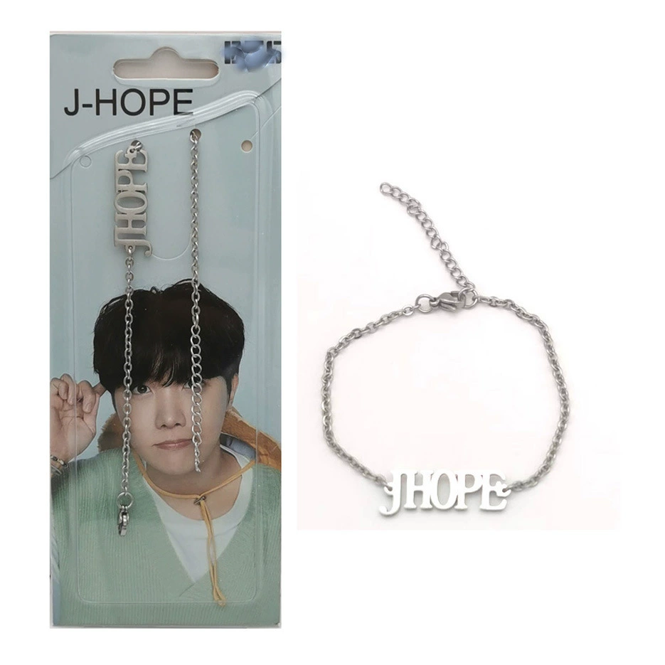 Титановый стальной браслет BTS JK/V/JIMIN/JIN/JHOPE/RM