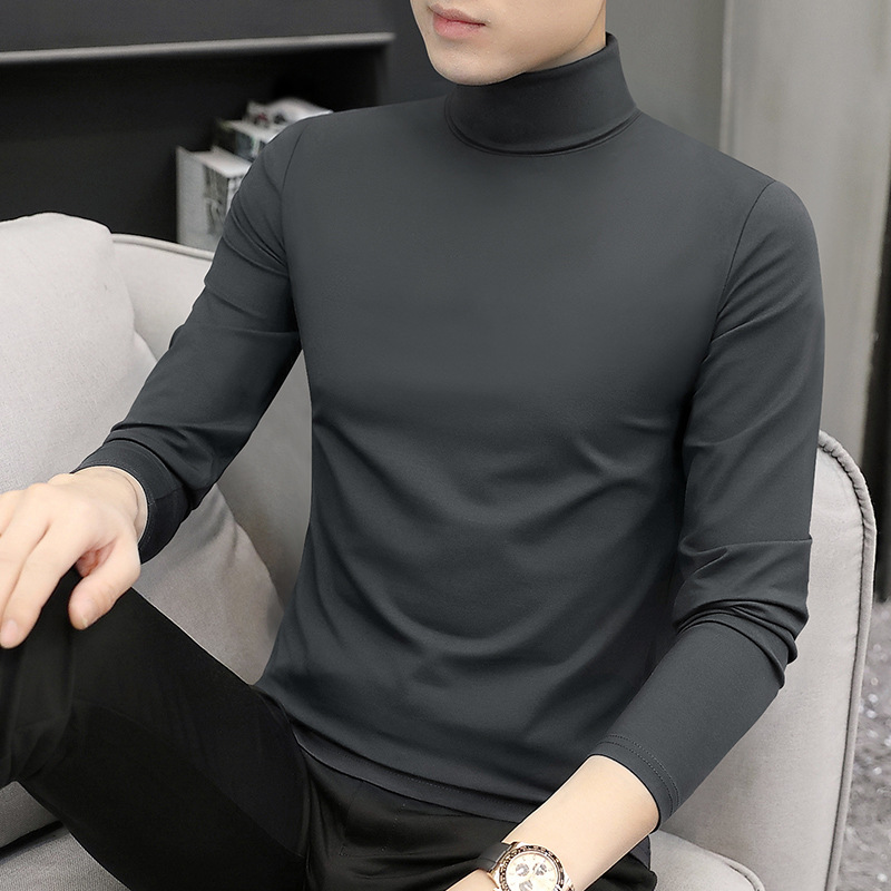 봄과 가을 얇은-어두운 회색