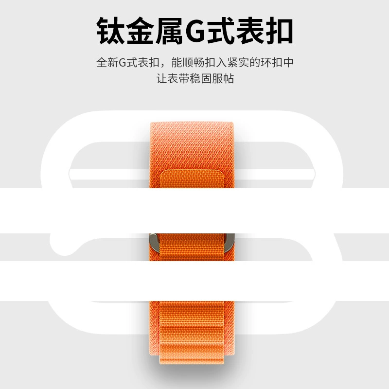 The new model is suitable for AppleWatch Ultra strap 6/7/8/SE nylon woven Apple alpine back ring strap