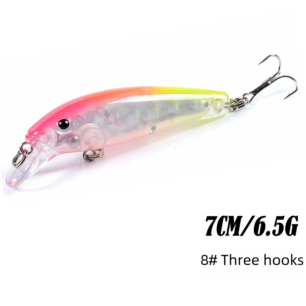 Загадочная приманка Luya лазерная Minnow приманка 7 см/6.5 г пластик твёрдая приманка бионические дети поддельная приманка оптом плавучая вода
