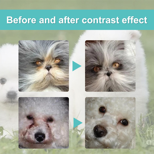 Yegbong Tear Gland Essence for Dogs, Eye Tear Stain Essence for Pets, External Use to Remove Eye Gums for Cats and Dogs