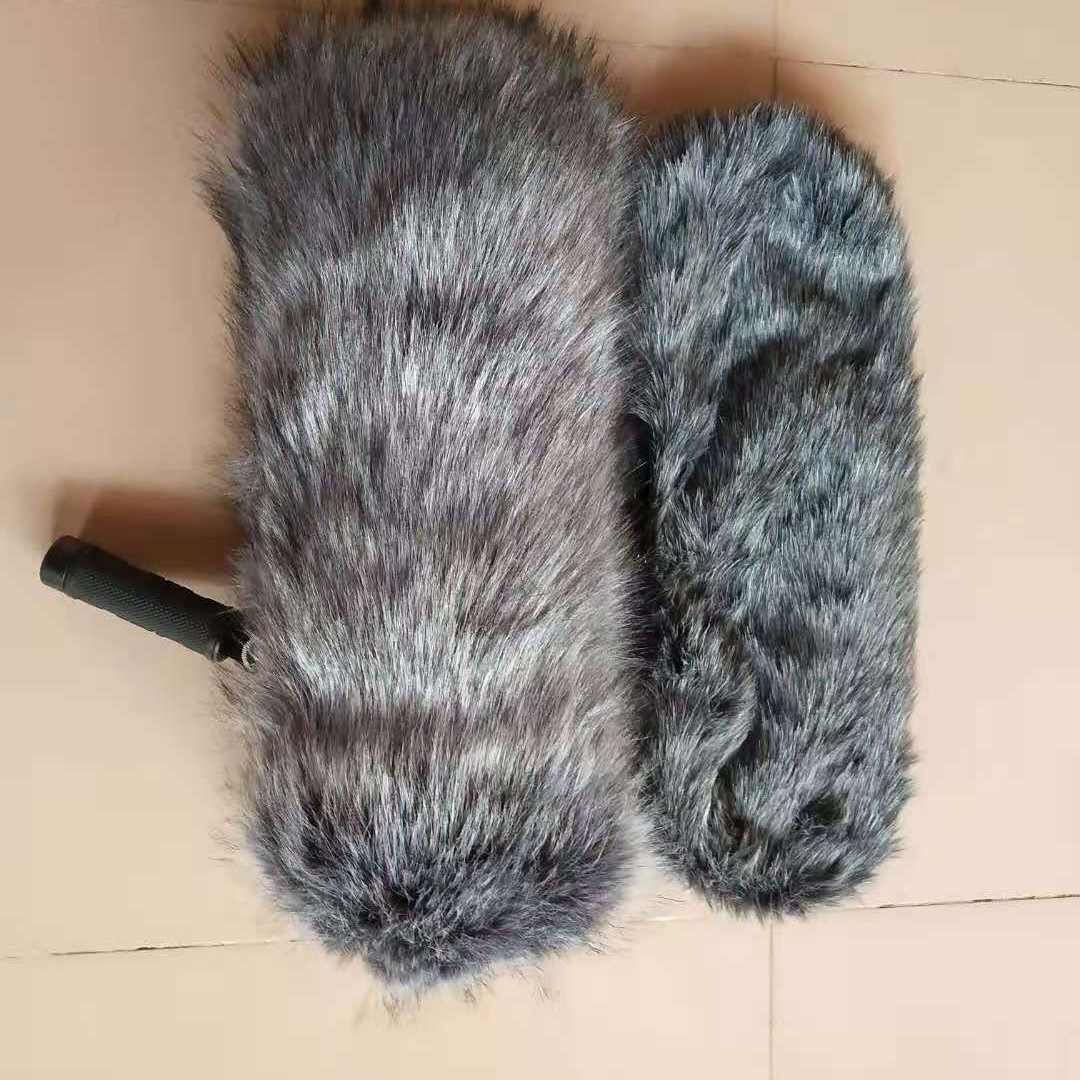 猪笼式防风毛罩 影视猪笼话筒毛毛衣套罩
