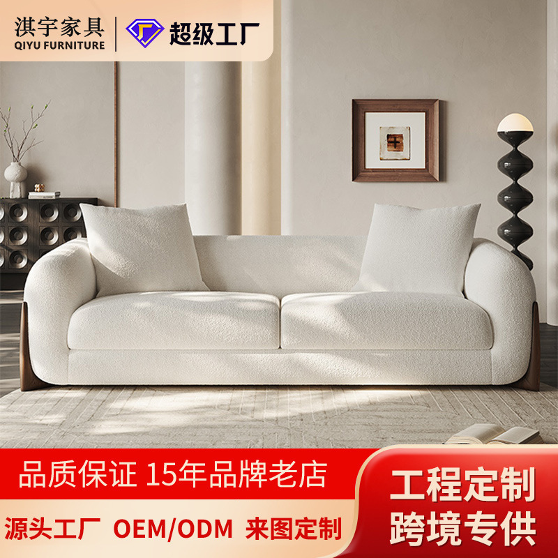 复古中古风直排沙发小户型公寓客厅沙发出租屋布艺沙发客厅三人位|undefined
