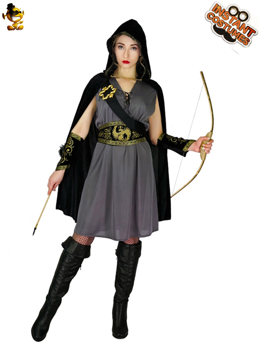 Las mujeres adultas de Europa Grand theft Hunter traje Cosplay mujeres arqueros etapa traje de rendimiento