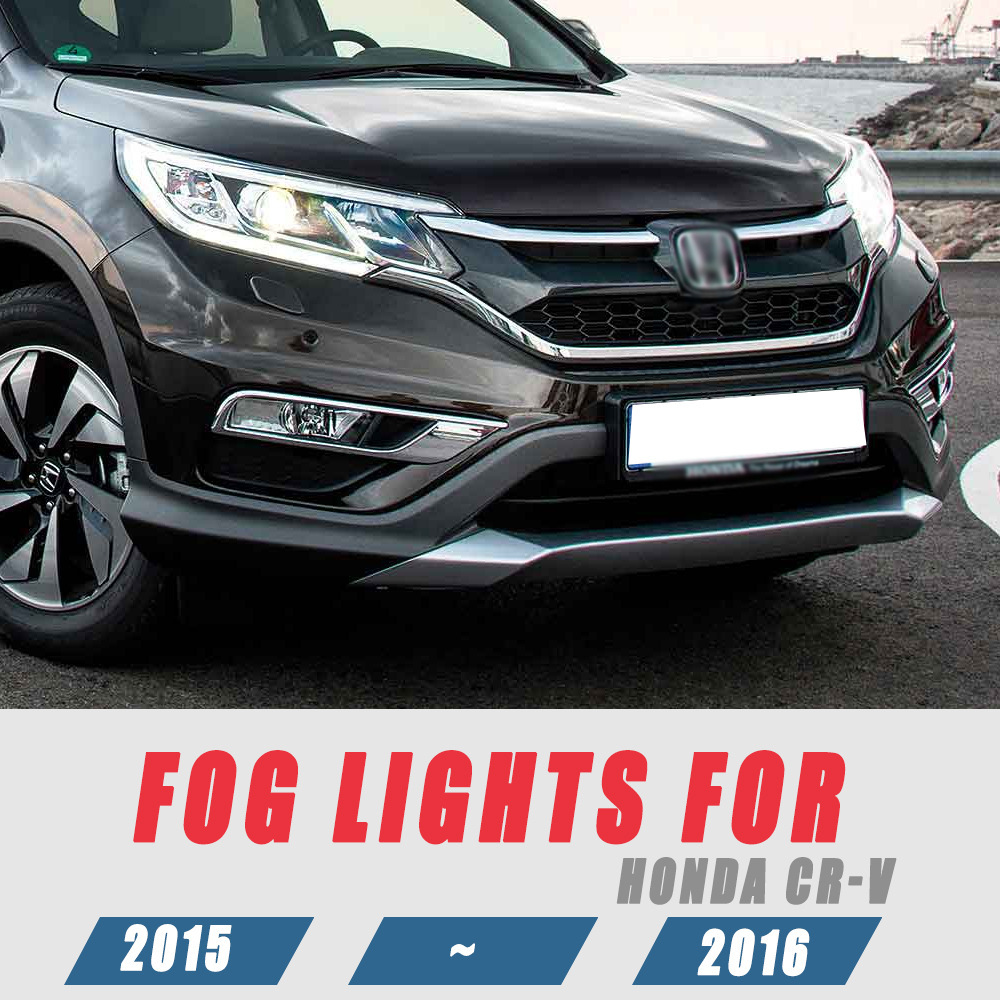 Aplicable al conjunto de luces de niebla delanteras CRV 15 - 16 años Nuevo conjunto de luces de conducción diurna CR-V