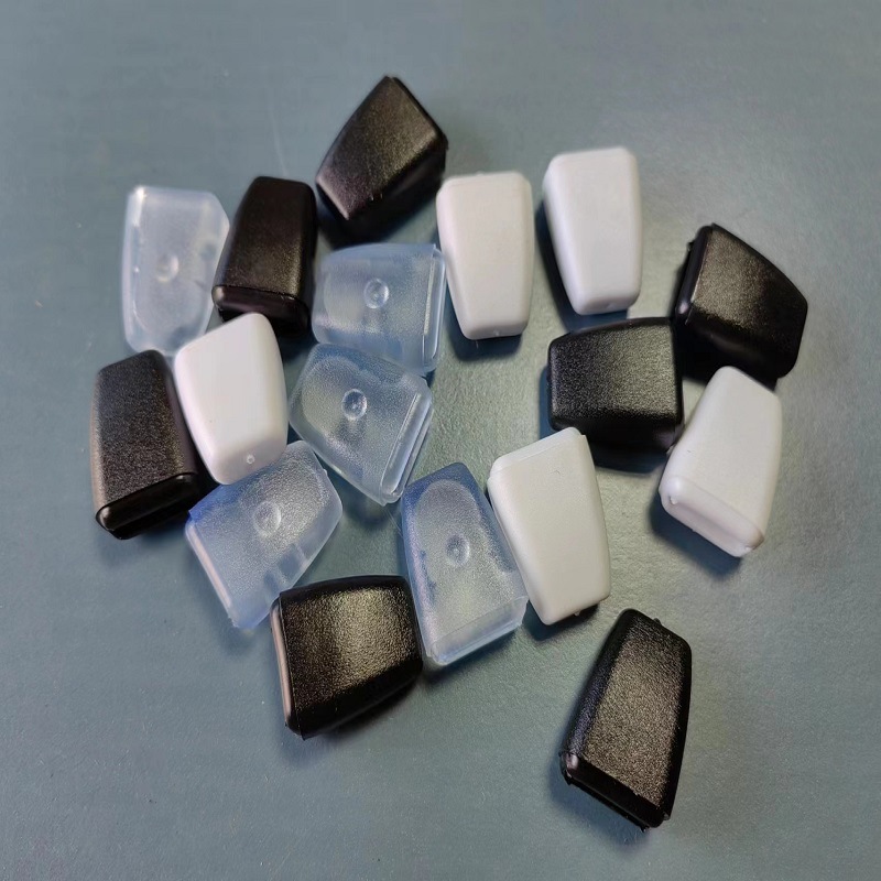 2*15脚套 沥水篮脚套 沥水篮脚垫 碗架脚垫 碗架塑料配件 扁铁套