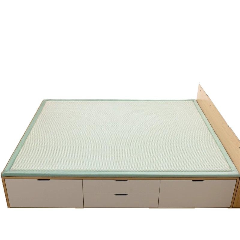 Estera de seda de hielo de temporada de verano, tapete de piso, piso de piso de dormitorio doméstico, artefacto, tapete de ratán de tatami, tapete suave, nuevo estilo 2025