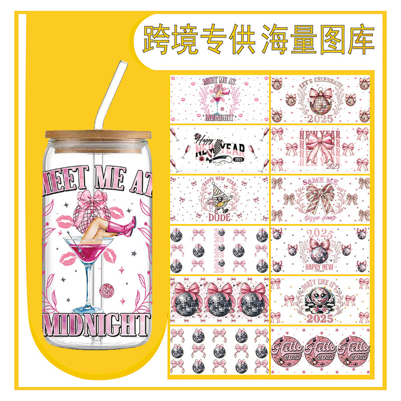 漫画ハローキティ UV 転写ステッカークリスタルラベル AB フィルム DTF16OZ ステッカーペンステッカークロスボーダー限定|undefined