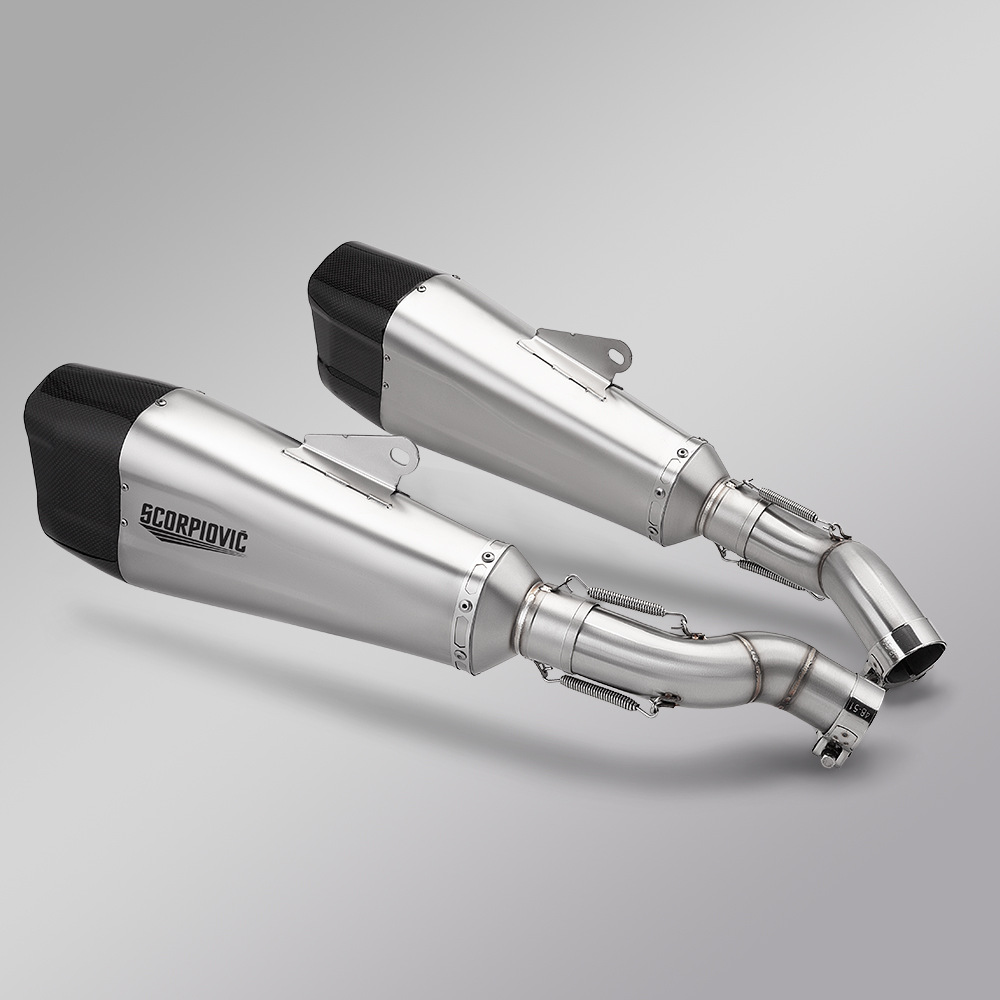 Motorcycle Modification Suitable for Gsx1300R Exhaust Pipe Suzuki Hayabusa Stainless Steel Middle and Tail Muffler