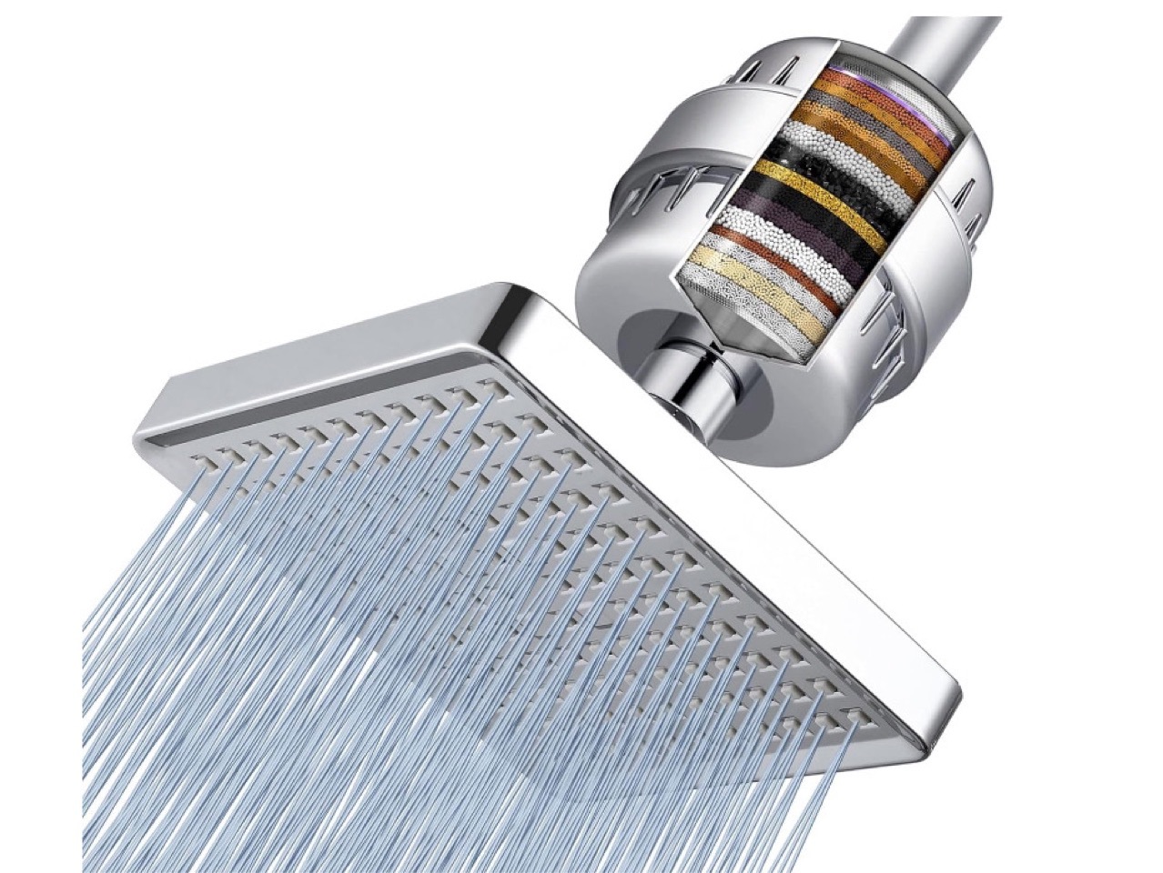 Amazon Filter top shower head, 6-inch detachable pressure-increasing shower head for European and American bathrooms, manufacturer details Picture