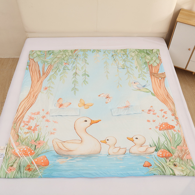 물속에서 노는 오리