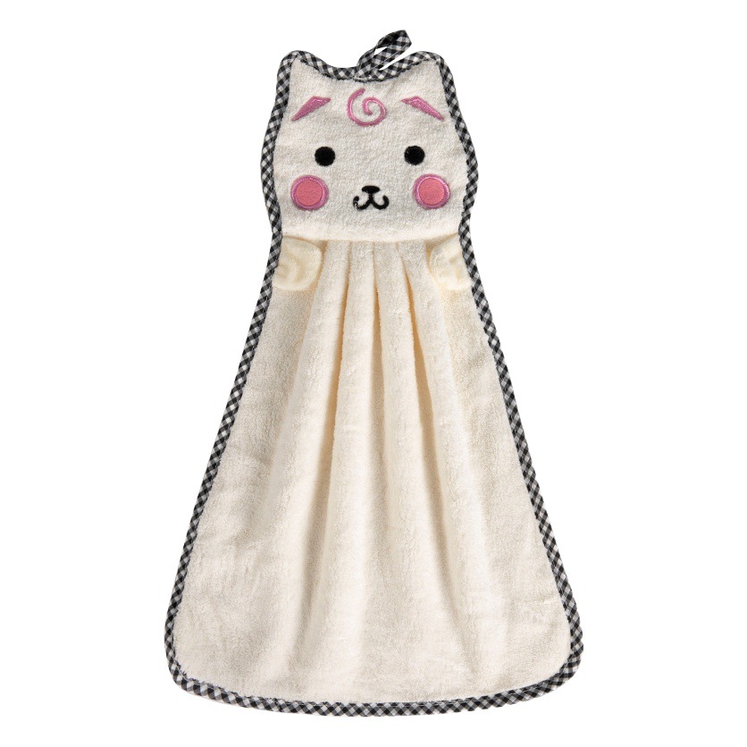 Toalla de mano Toalla de coche imprimible LOGO cocina baño absorbente toalla colgante cabeza Toalla de pelo seco