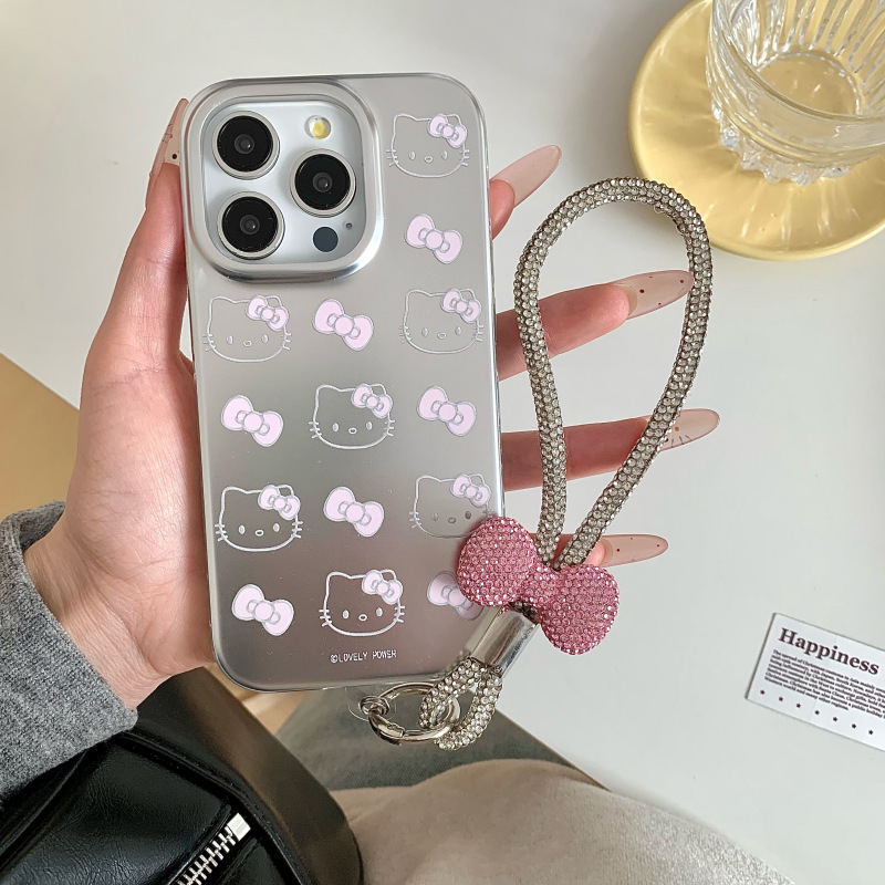 Girl ins lindo té con leche kt para iphone16ProMax/15 funda para teléfono móvil Apple 13 cuerda de mano 14 nuevo